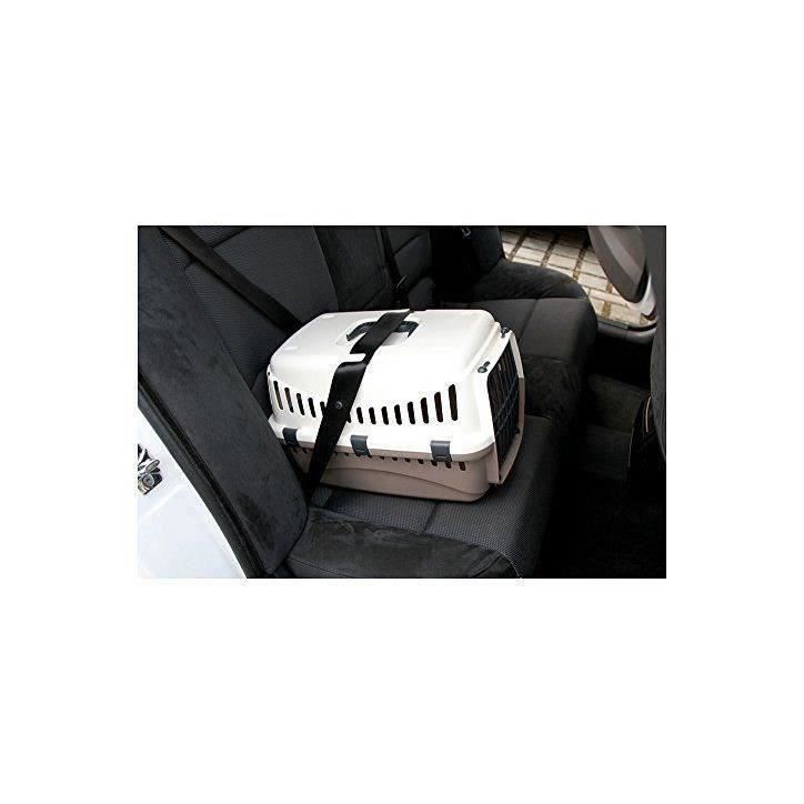 KERBL - Box de transport pour chien- EXPEDITION - Creme/Bordeaux - 48x32x32cm - Petit chien - Extérieur KERBL - Box de transport pour chien- EXPEDITION - Creme/Bordeaux - 48x32x32cm - Petit chien - Extérieur