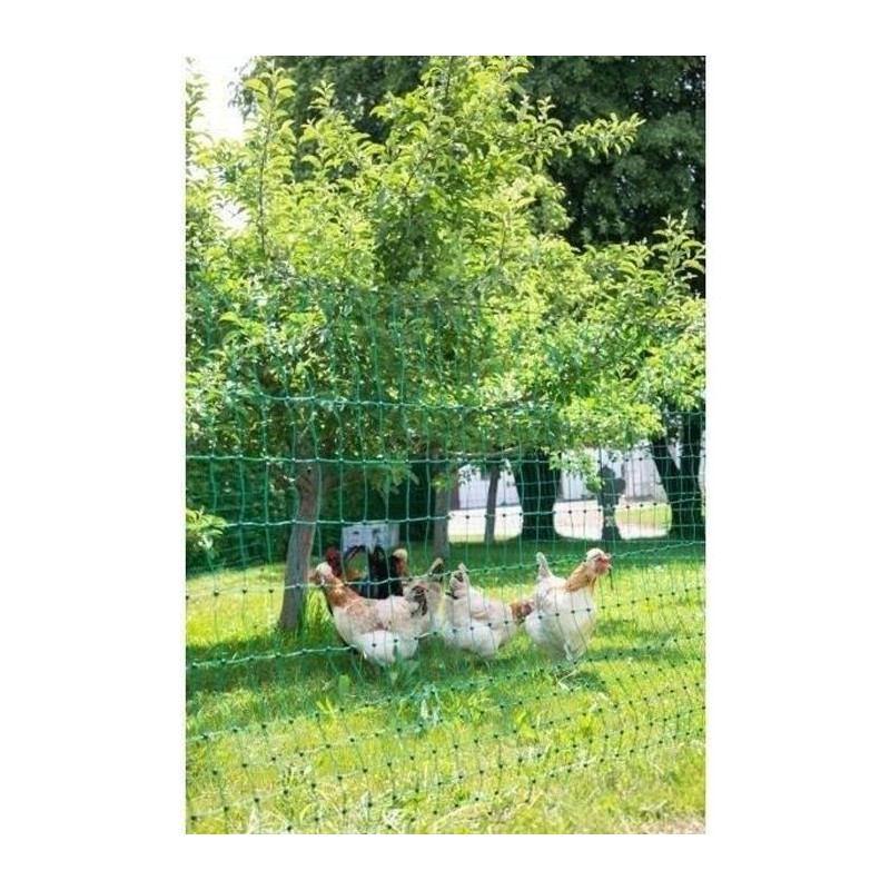 KERBL - Filet pour les poules 50 m - 106 cm - double pointe - vert - n KERBL - Filet pour les poules 50 m - 106 cm - double pointe - vert - n