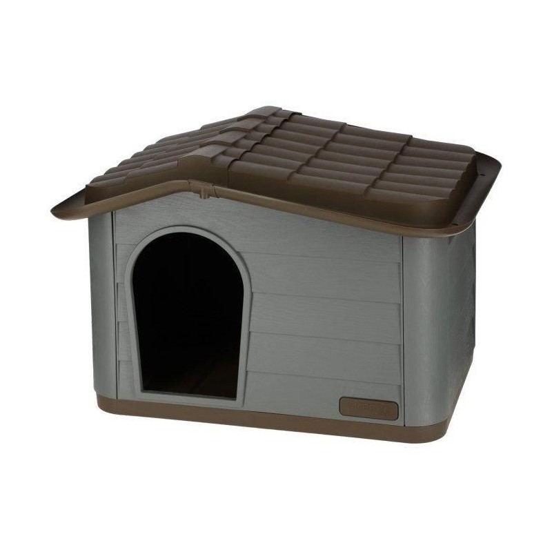 KERBL Niche extérieure en plastique pour chats ou chien Taille M - 75 KERBL Niche extérieure en plastique pour chats ou chien Taille M - 75