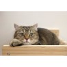 KERBL - Hamac mural pour chats - TIMBER - 38 x 33,5 x 16 cm - Bois mas