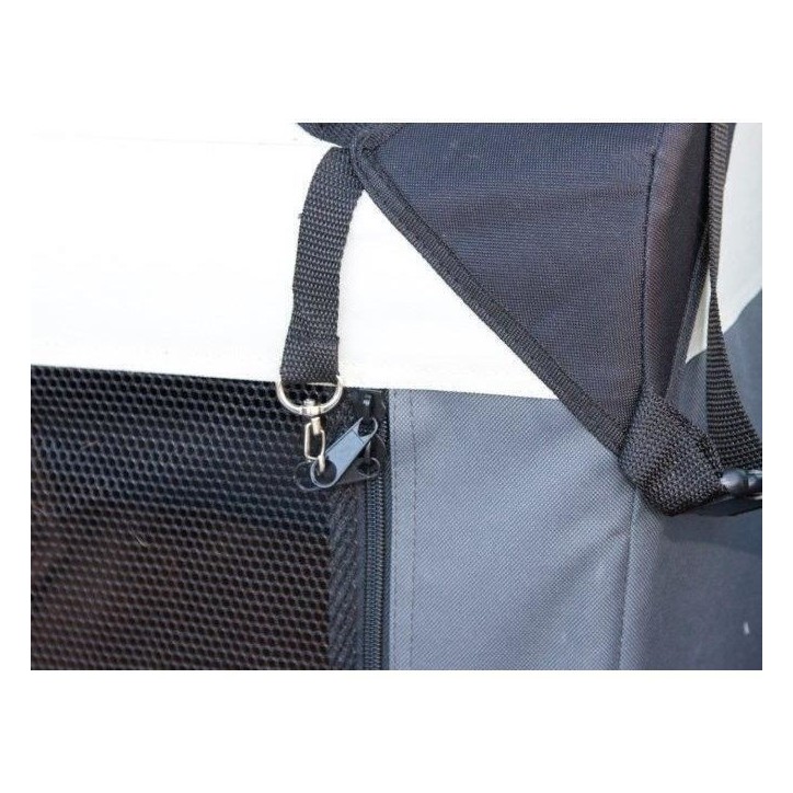 KERBL - Box de transport pour chien - JOURNEY - 81 x 58 x 58 cm - Gris / Beige KERBL - Box de transport pour chien - JOURNEY - 81 x 58 x 58 cm - Gris / Beige