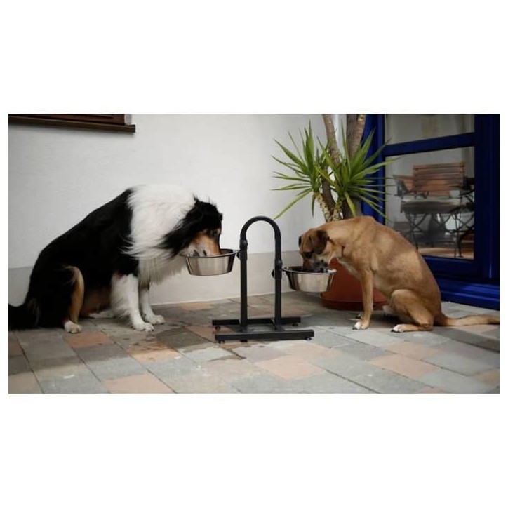 Gamelle pour animaux de compagnie TD Hauteur réglable Conception séparée Fond antidérapant
