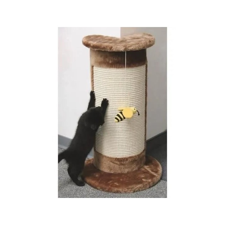 KERBL - Poteau griffoir tronc - angulaire 58cm - Brun