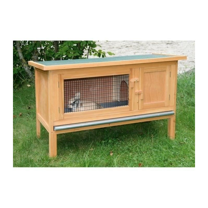 Clapier d'extérieur - KERBL - FRED - 100x45x62 cm - Bois - Abri sécu Clapier d'extérieur - KERBL - FRED - 100x45x62 cm - Bois - Abri sécu