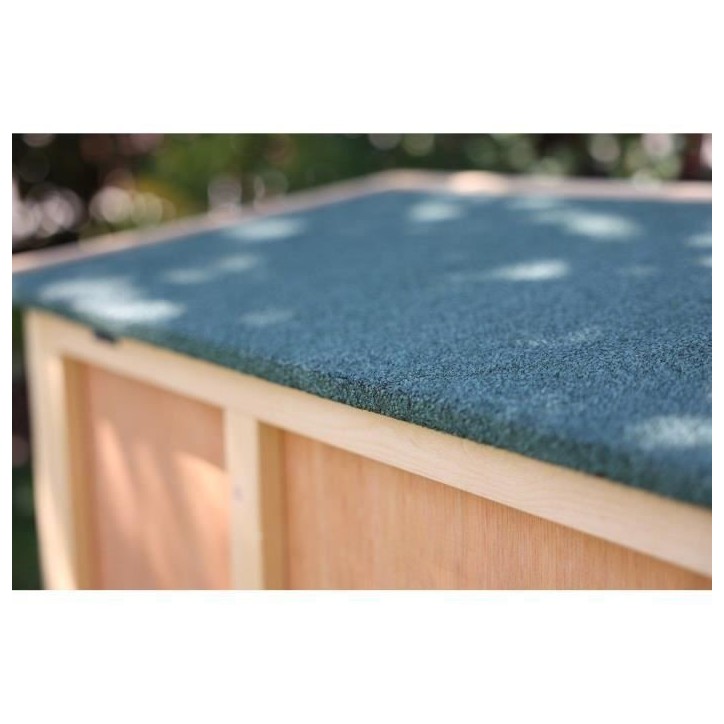 Clapier d'extérieur - KERBL - FRED - 100x45x62 cm - Bois - Abri sécurisé pour rongeurs