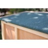 Clapier d'extérieur - KERBL - FRED - 100x45x62 cm - Bois - Abri sécu
