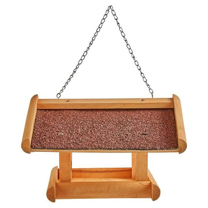 Mangeoire pour oiseaux - KERBL - Stubbs - Bois de qualité - 29x28x18cm - Étanche