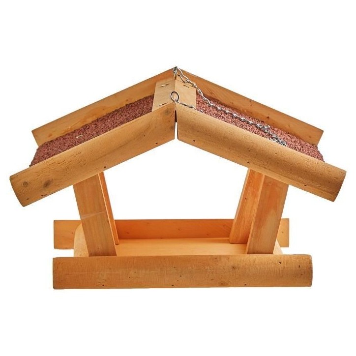 Mangeoire pour oiseaux - KERBL - Stubbs - Bois de qualité - 29x28x18cm - Étanche