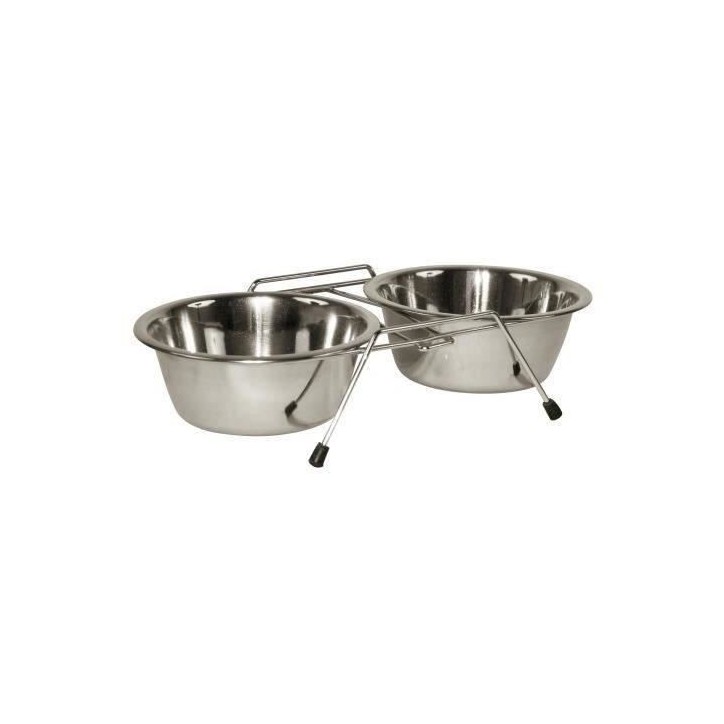 KERBL Support double écuelles 2x900ml - Pour chien