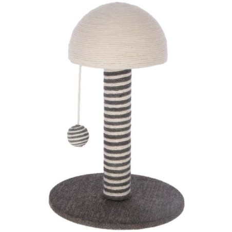KERBL - Poteau griffoir pour chat - Tronc 42 cm - FUNGHI - Gris/blanc