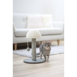 KERBL - Poteau griffoir pour chat - Tronc 42 cm - FUNGHI - Gris/blanc