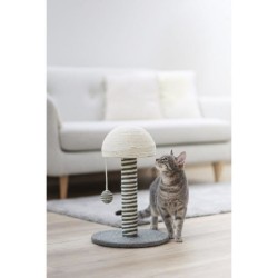 KERBL - Poteau griffoir pour chat - Tronc 42 cm - FUNGHI - Gris/blanc