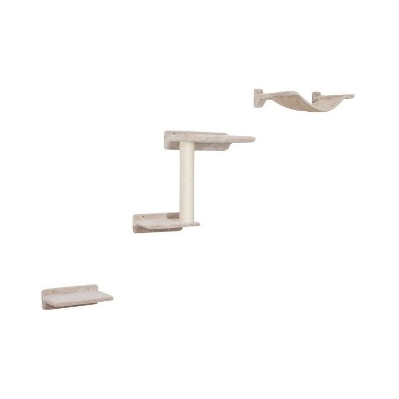 Mur d'escalade pour chat - KERBL - Zugspitze - 5 pieces - Sisal - Tiss Mur d'escalade pour chat - KERBL - Zugspitze - 5 pieces - Sisal - Tiss
