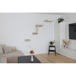 Mur d'escalade pour chat - KERBL - Zugspitze - 5 pieces - Sisal - Tiss
