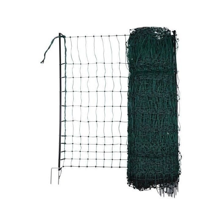 KERBL - Filet de protection volaille - 25 m - 106 cm - Double pointe - Vert