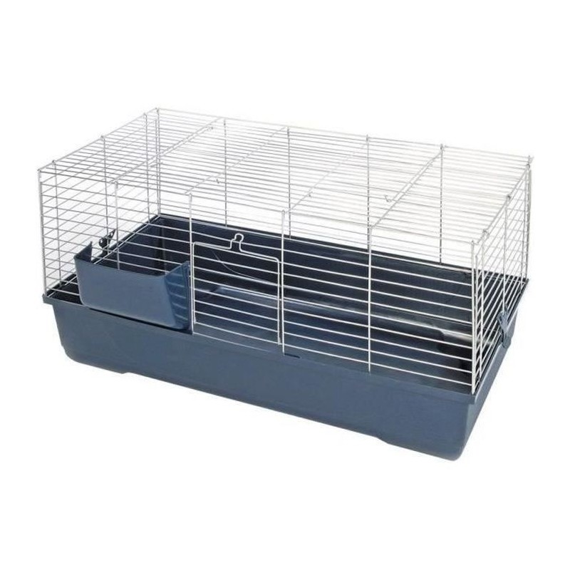 Cage pour rongeurs 80x45x42cm -Baldo - Avec râtelier - Grille repliab
