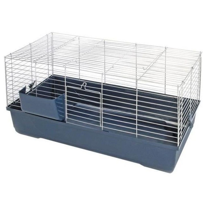 Cage pour rongeurs 80x45x42cm -Baldo - Avec râtelier - Grille repliable - KERBL