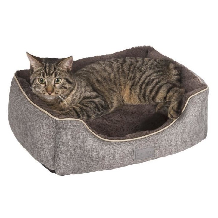 KERBL Panier corbeille Samuel - 50 x 40 x 15 cm - Argent et gris - Pour chien KERBL Panier corbeille Samuel - 50 x 40 x 15 cm - Argent et gris - Pour chien