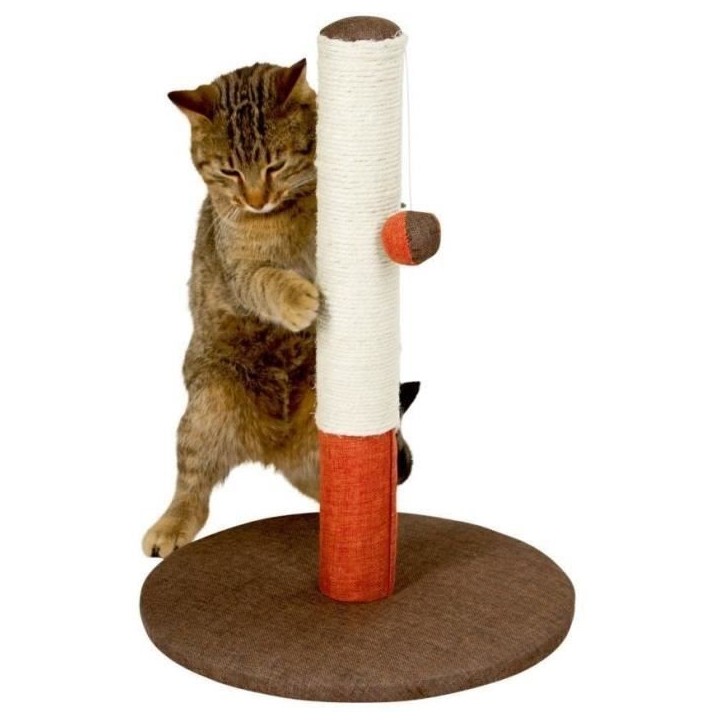 KERBL - Poteau griffoir pour chat - Tronc - 50cm - OPAL BASIC - Bordeaux/marron - Sisal