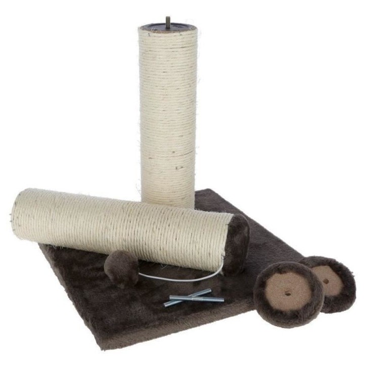 Poteau Griffoir chat - 78cm - KERBL - Gris - Sisal
