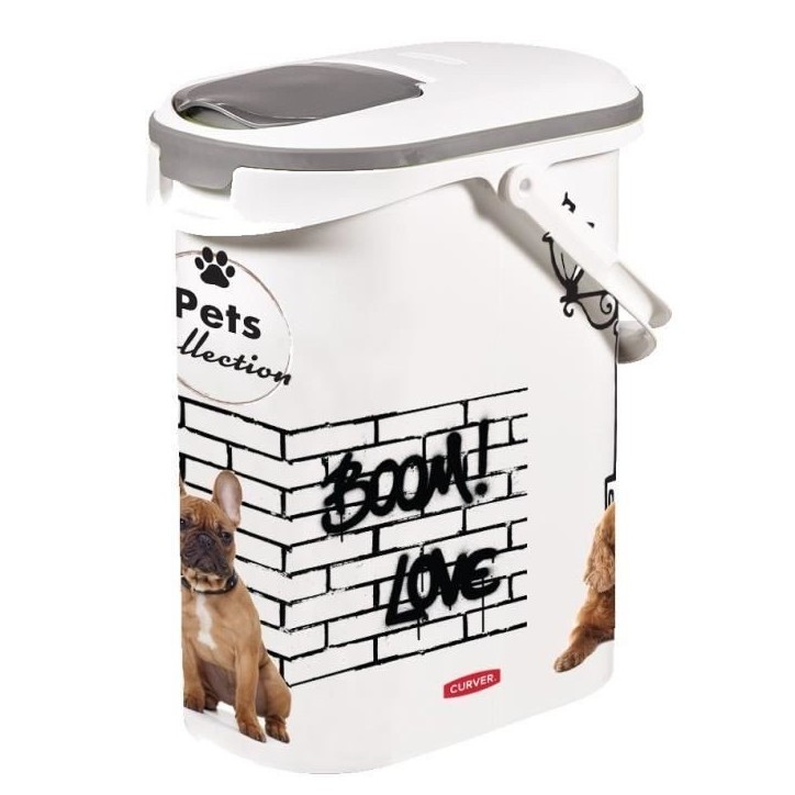 Conteneur a croquettes CURVER - 10L/4 kg - PETS COLLECTION - Pour chien
