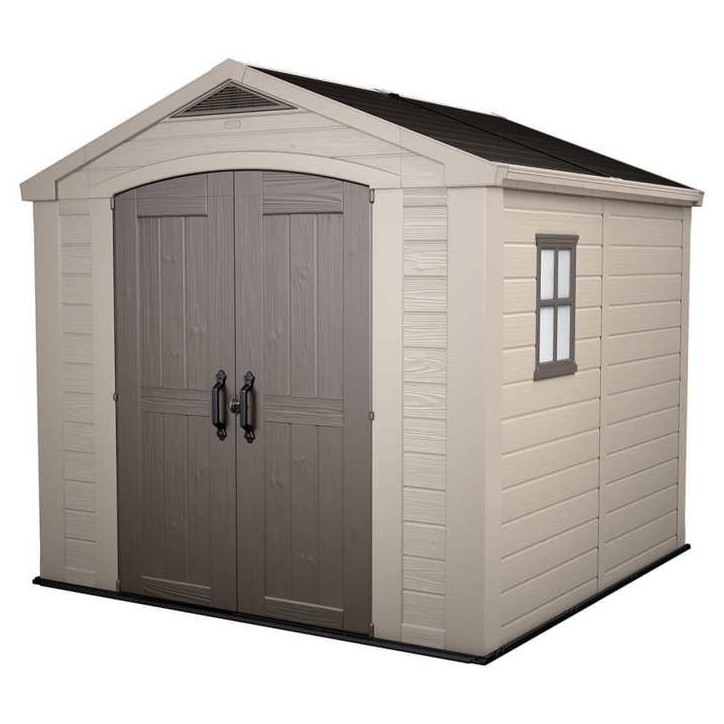 Abri de jardin en résine 6,6 m² KETER Sydney 88 Beige et Marron