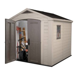 Abri de jardin en résine 6,6 m² KETER Sydney 88 Beige et Marron