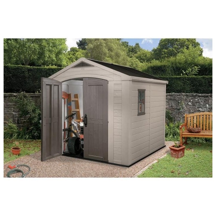 Abri de jardin en résine 6,6 m² KETER Sydney 88 Beige et Marron