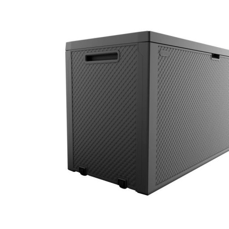 Coffre de rangement KETER extérieur en résine 270 litres Gris - Malle de jardin Emily