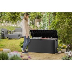 Coffre de rangement KETER extérieur en résine 270 litres Gris - Mall