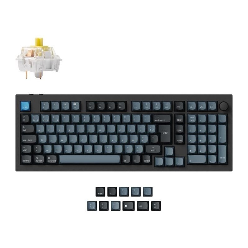 Clavier mécanique gamer - Switch mécanique Banana - KEYCHRON Q5 Pro Clavier mécanique gamer - Switch mécanique Banana - KEYCHRON Q5 Pro