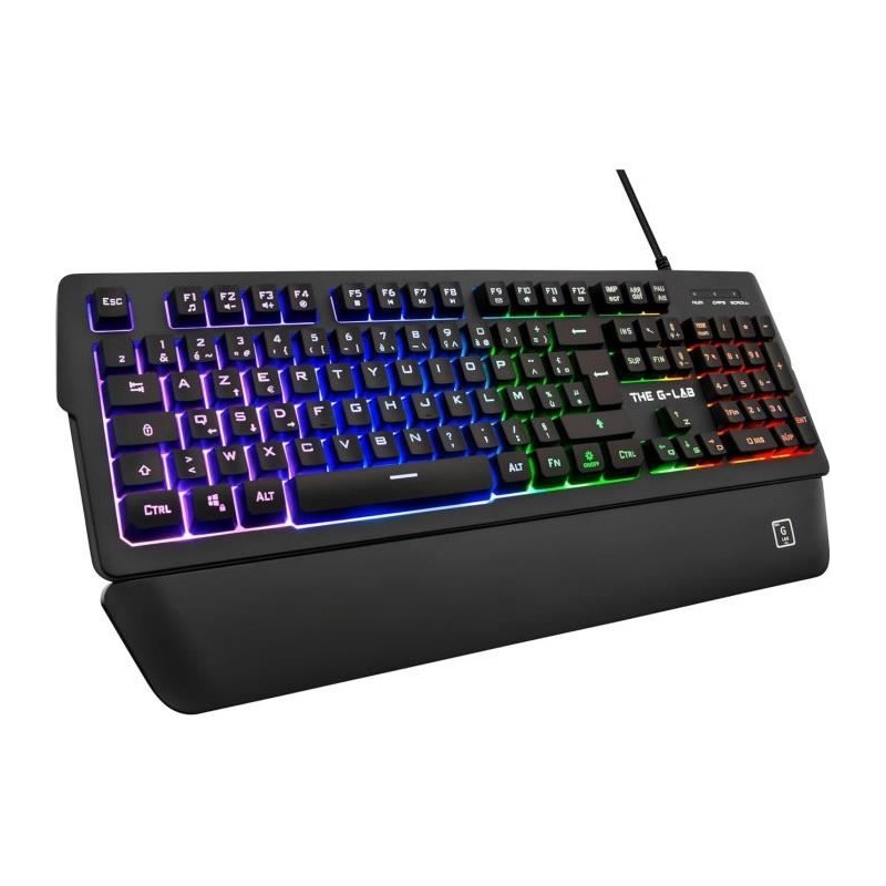 Clavier Gamer - The G-Lab - KEYZ PALLADIUM - Filaire - RGB - Repose Po