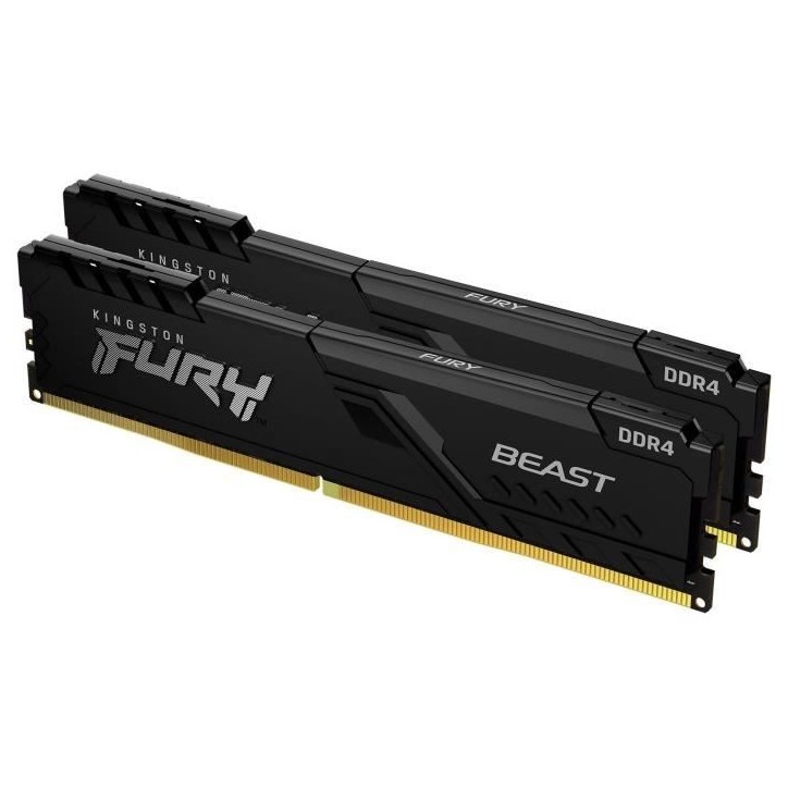 Mémoire DDR4 - KINGSTON - FURY Beast - 32 Go (2 x 16 Go) - 3200 Mhz - CL16 Mémoire DDR4 - KINGSTON - FURY Beast - 32 Go (2 x 16 Go) - 3200 Mhz - CL16