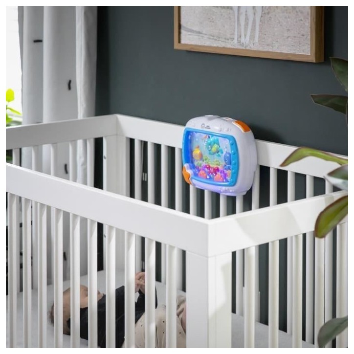 BABY EINSTEIN Veilleuse bébé - Reves marins - Réglage 25 min lumiere, son, Cadeau Noel bébé, attache lit, télécommande BABY EINSTEIN Veilleuse bébé - Reves marins - Réglage 25 min lumiere, son, Cadeau Noel bébé, attache lit, télécommande