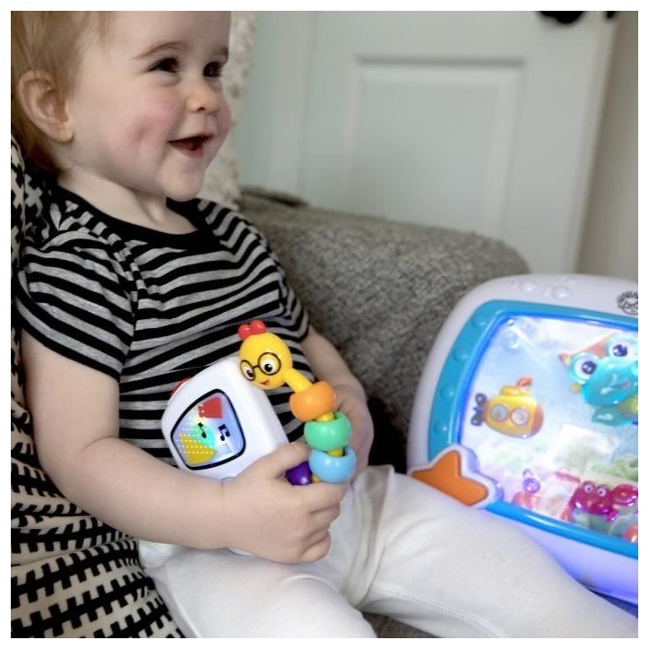 BABY EINSTEIN Veilleuse bébé - Reves marins - Réglage 25 min lumiere, son, Cadeau Noel bébé, attache lit, télécommande BABY EINSTEIN Veilleuse bébé - Reves marins - Réglage 25 min lumiere, son, Cadeau Noel bébé, attache lit, télécommande