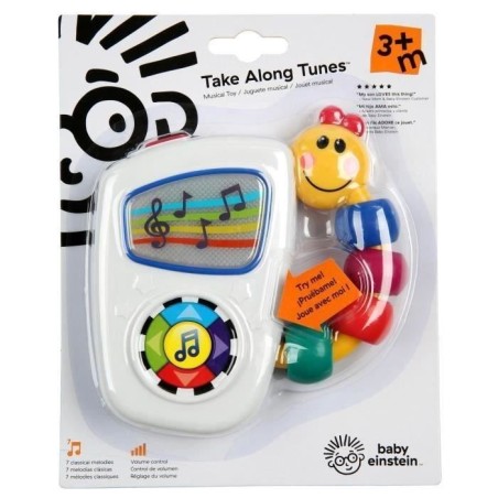 BABY EINSTEIN Petite radio portable bébé, Boîte a musique nomade Take Along Tunes™ - Cadeau Noel bébé 3M+
