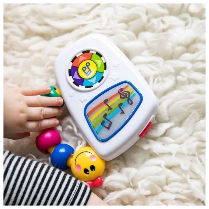 BABY EINSTEIN Petite radio portable bébé, Boîte a musique nomade Take Along Tunes™ - Cadeau Noel bébé 3M+ BABY EINSTEIN Petite radio portable bébé, Boîte a musique nomade Take Along Tunes™ - Cadeau Noel bébé 3M+