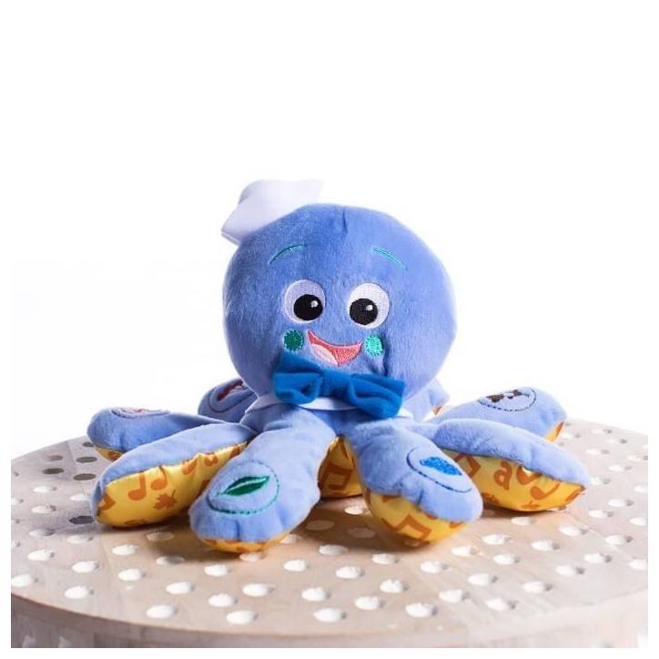 BABY EINSTEIN Peluche, doudou, Poulpe marin Toudou Octoplush™ - Bleu, Cadeau Noel bébé, interactif, 3M+ BABY EINSTEIN Peluche, doudou, Poulpe marin Toudou Octoplush™ - Bleu, Cadeau Noel bébé, interactif, 3M+