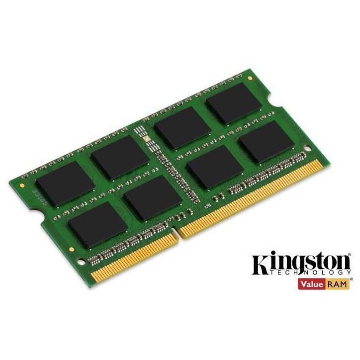 KINGSTON - Mémoire PC Portable ValueRAM SO-DIMM DDR3 - 4Go (1x4Go) - 1600MHz - CAS11 (KVR16S11S8/4)