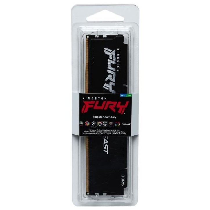 Mémoire DDR5 - KINGSTON - FURY Beast EXPO - 16 Go - 3200 Mhz - CL36 Mémoire DDR5 - KINGSTON - FURY Beast EXPO - 16 Go - 3200 Mhz - CL36