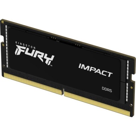 Kit mémoire - Kingston - Kingston FURY Impact - DDR5 - kit - 64 Go: 2 x 32 Go - SO DIMM 262 broches - 5600 MHz / PC5-44800 - m