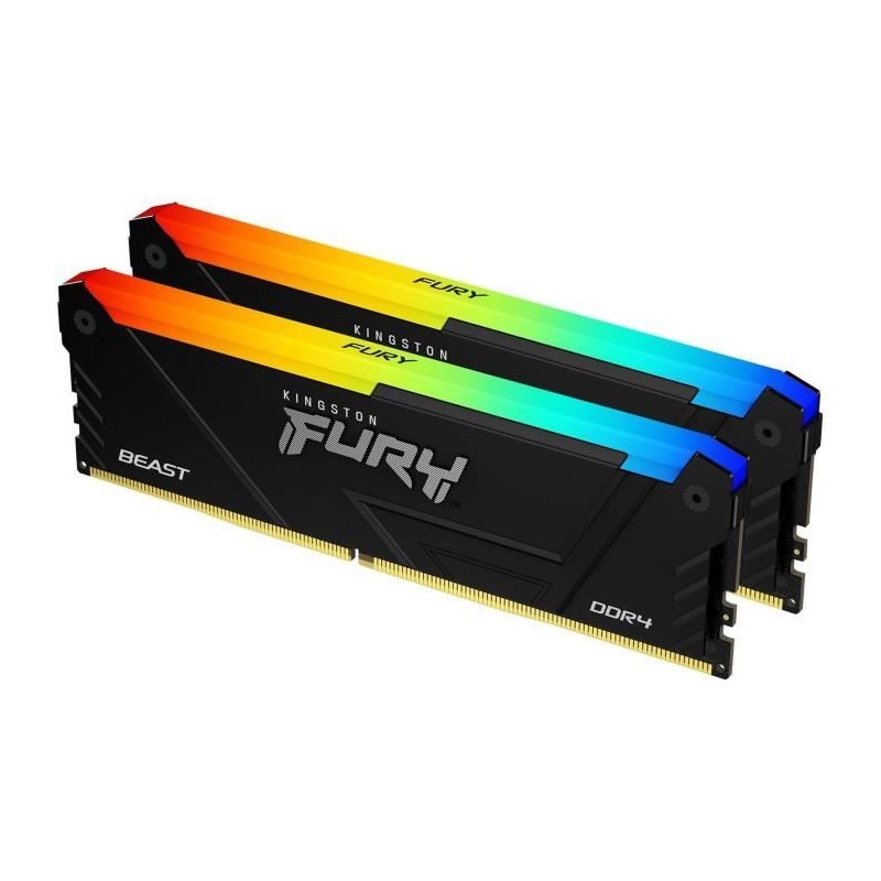 Mémoire DDR4 - KINGSTON - FURY Beast - 32 Go (2 x 16 Go) - 3600 Mhz - Mémoire DDR4 - KINGSTON - FURY Beast - 32 Go (2 x 16 Go) - 3600 Mhz -