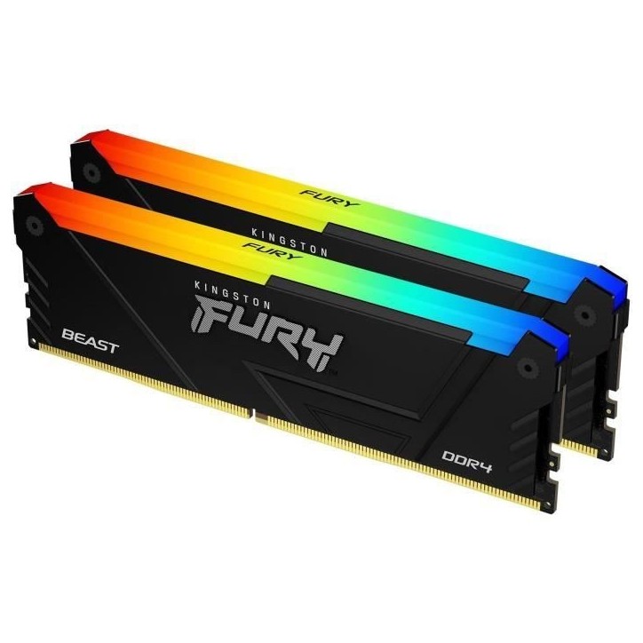 Mémoire DDR4 - KINGSTON - FURY Beast - 32 Go (2 x 16 Go) - 3600 Mhz - CL18 Mémoire DDR4 - KINGSTON - FURY Beast - 32 Go (2 x 16 Go) - 3600 Mhz - CL18