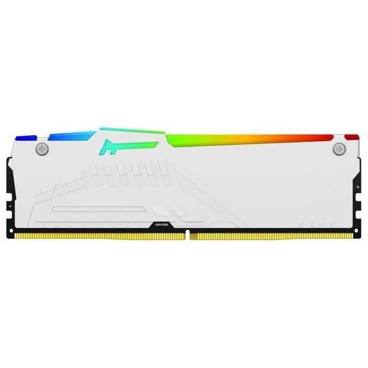 Mémoire DDR5 - KINGSTON - FURY Beast White RGB EXPO - 32 Go (2 x 16 Go) - 6000 Mhz - CL30 Mémoire DDR5 - KINGSTON - FURY Beast White RGB EXPO - 32 Go (2 x 16 Go) - 6000 Mhz - CL30