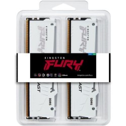 Mémoire DDR5 - KINGSTON - FURY Beast White RGB EXPO - 32 Go (2 x 16 G