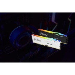 Mémoire DDR5 - KINGSTON - FURY Beast White RGB EXPO - 32 Go (2 x 16 G