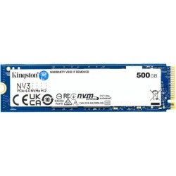 KINGSTON - NV3 - SSD Interne - 500 Go - PCIe 4.0 NVMe M.2 2280