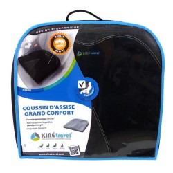 Coussin d'assise grand confort en mousse - KINE TRAVEL - 41.5 x 40 x 9