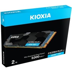SSD - KIOXIA - EXCERIA PLUS - 2 To, M.2, 5000 Mo/s lecture, 3900 Mo/s