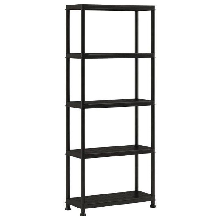Etagere de rangement - KETER - ETAGERE PLUS 75/5 - 5 tablettes - Noir Etagere de rangement - KETER - ETAGERE PLUS 75/5 - 5 tablettes - Noir